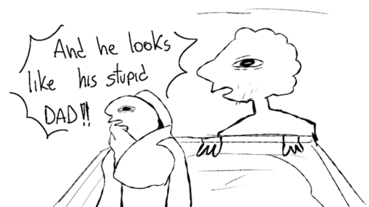 Nine Months In My Womb Making Me Suffer and He Looks Like His Stupid Dad Meme Template