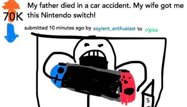 Nintendo Switch Karma Whoring Parodies Meme Template