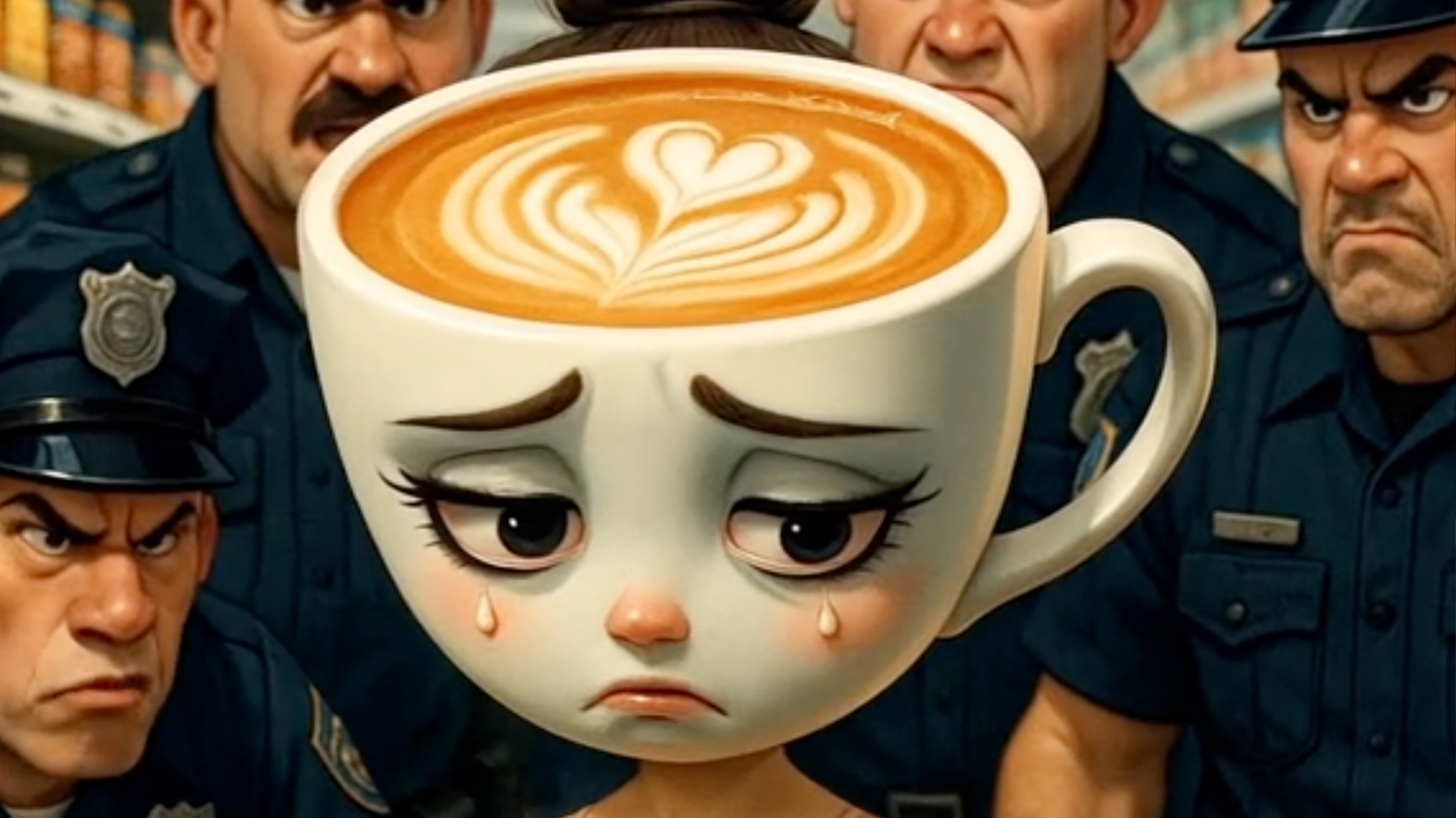 No, la Polizia / Italian Brainrot Arrested Meme Template