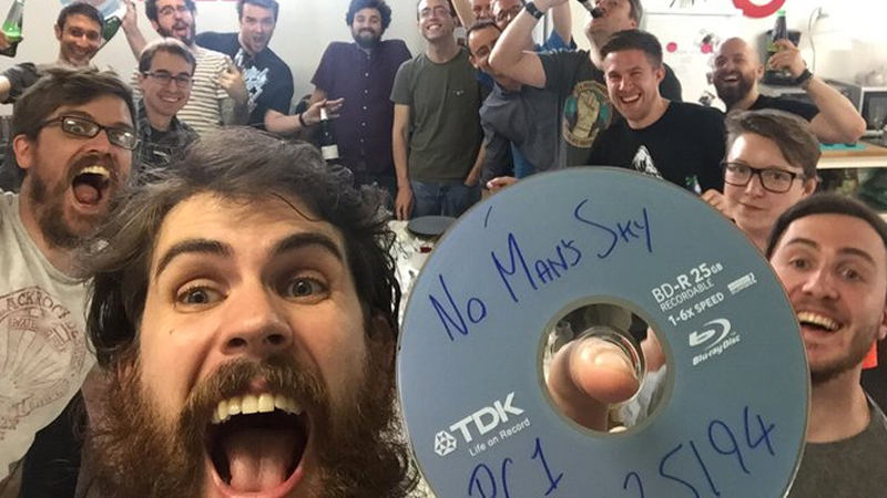 No Man's Sky Development Team Celebration Selfie Meme Template