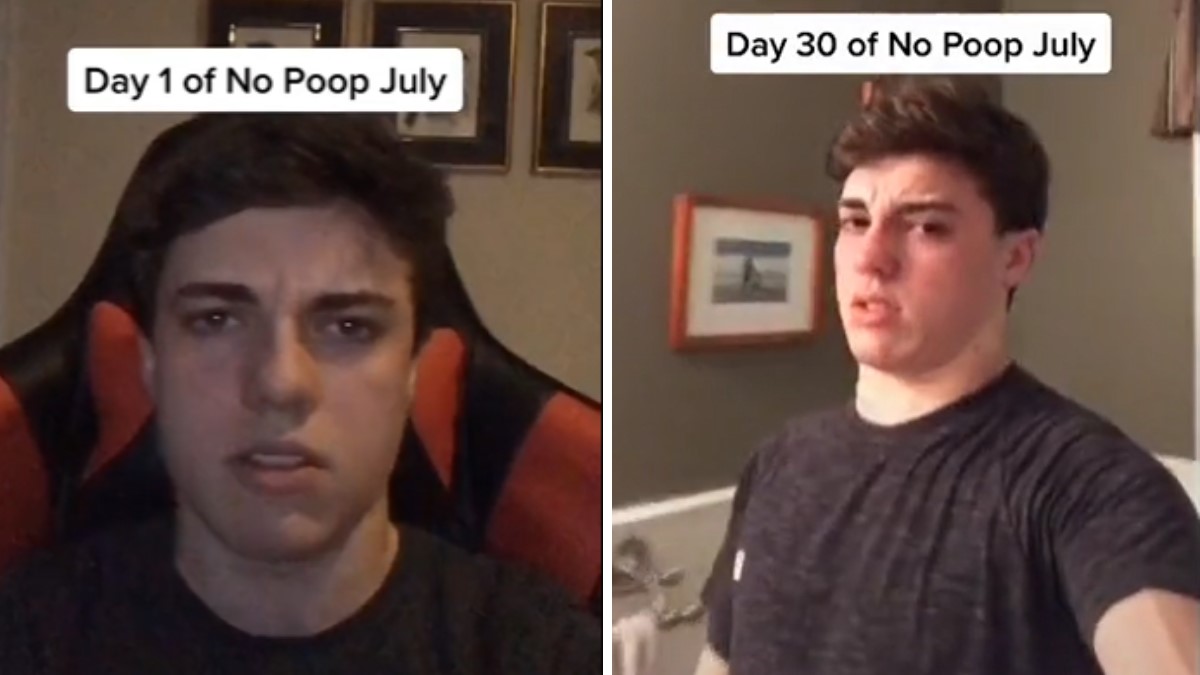 No Poop July Meme Template