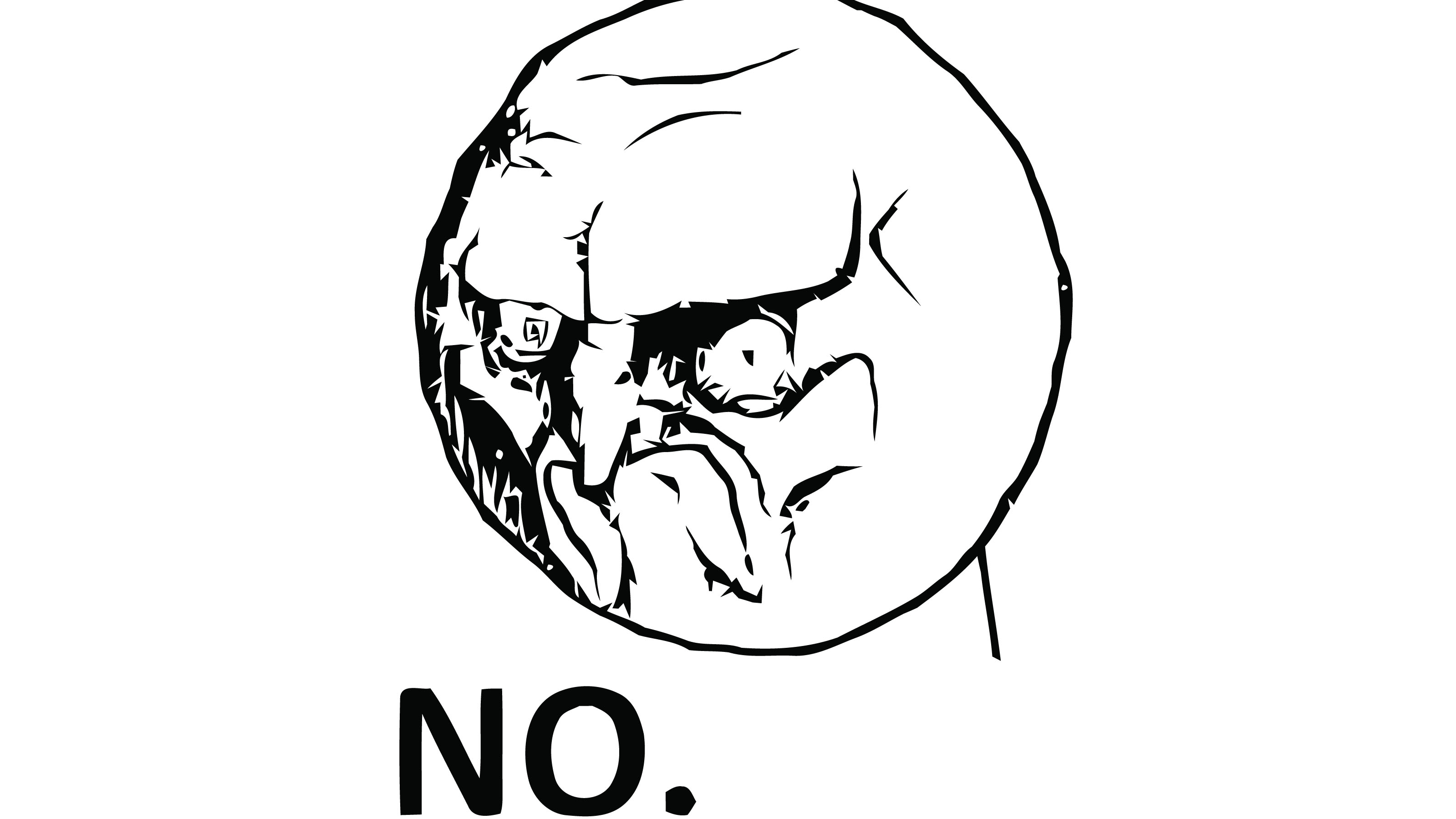 NO. Rage Face Meme Template
