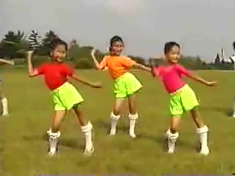 North Korean Rhythmic Exercise Meme Template