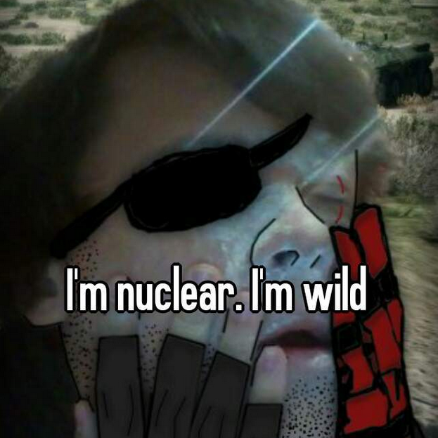 "Nuclear" / Standing on the Edge Meme Template