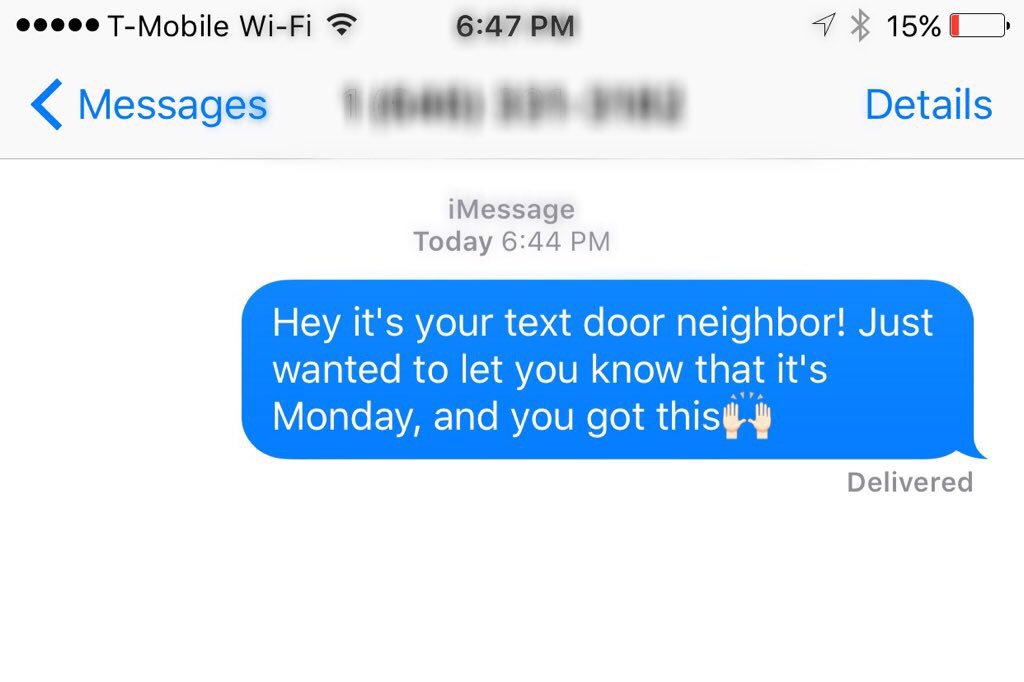 Number Neighbor / Text Door Neighbor