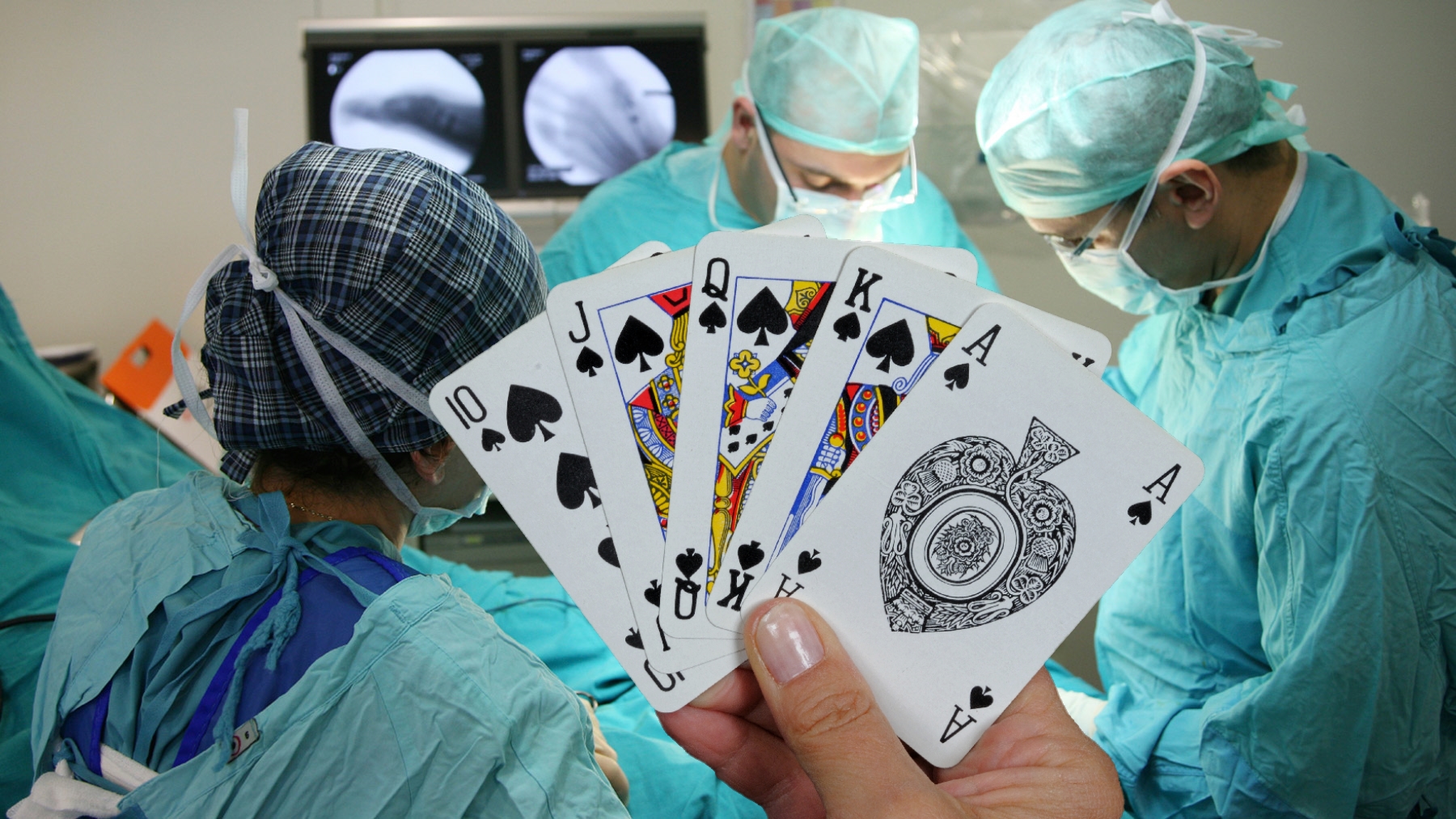 Nurses Playing Cards