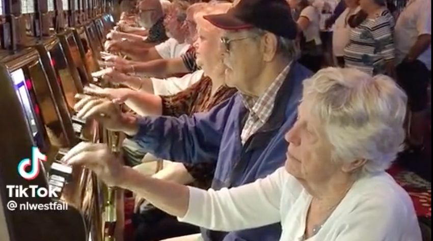 Old People Playing Slots