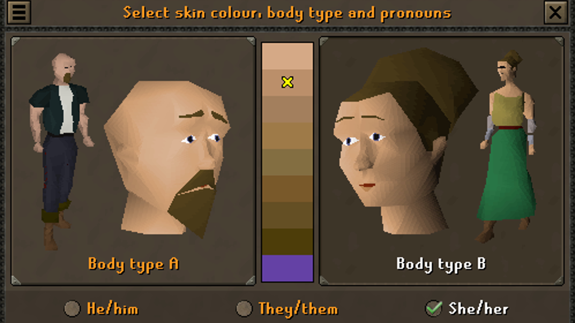 Old School RuneScape Pronouns and Body Type Update Controversy