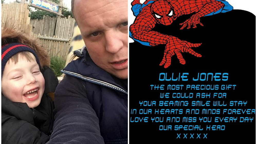 Ollie Jones' Spider-Man Tombstone Meme Template