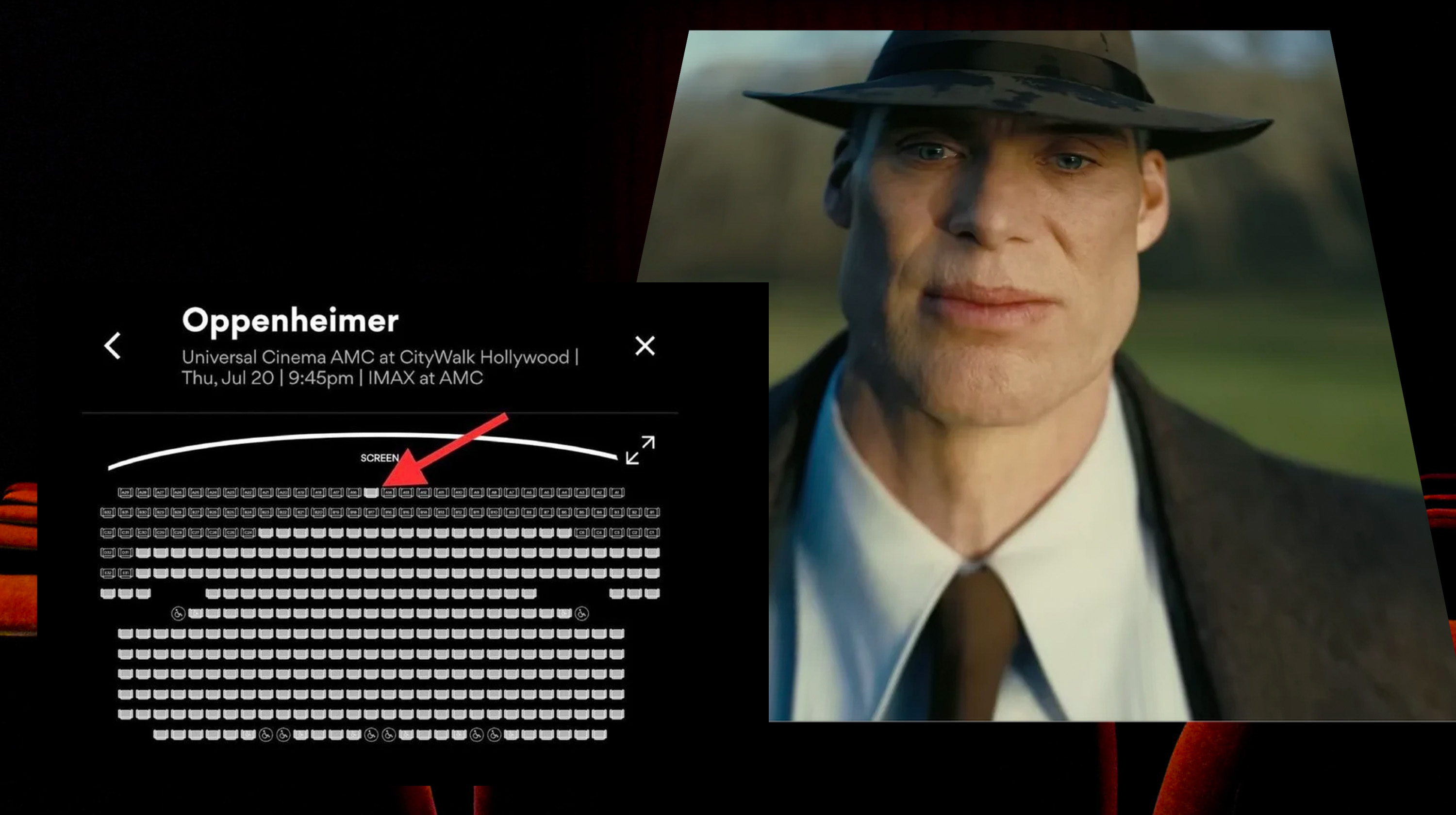 Oppenheimer Front Row Seats Meme Template