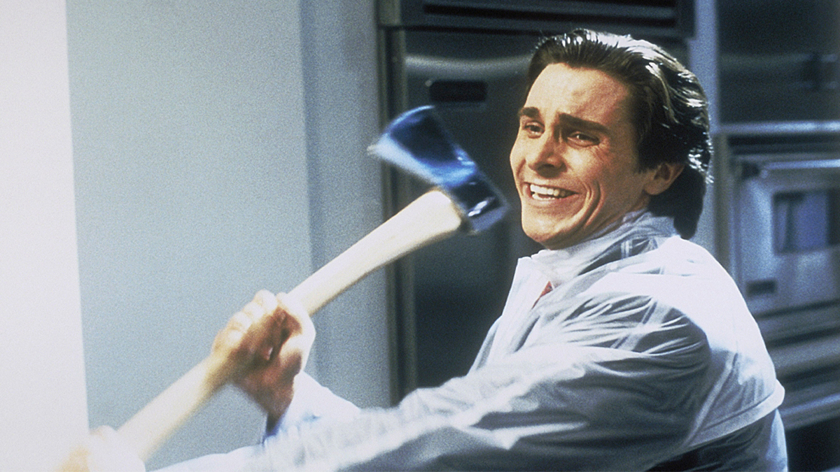 Patrick Bateman with An Axe Meme Template