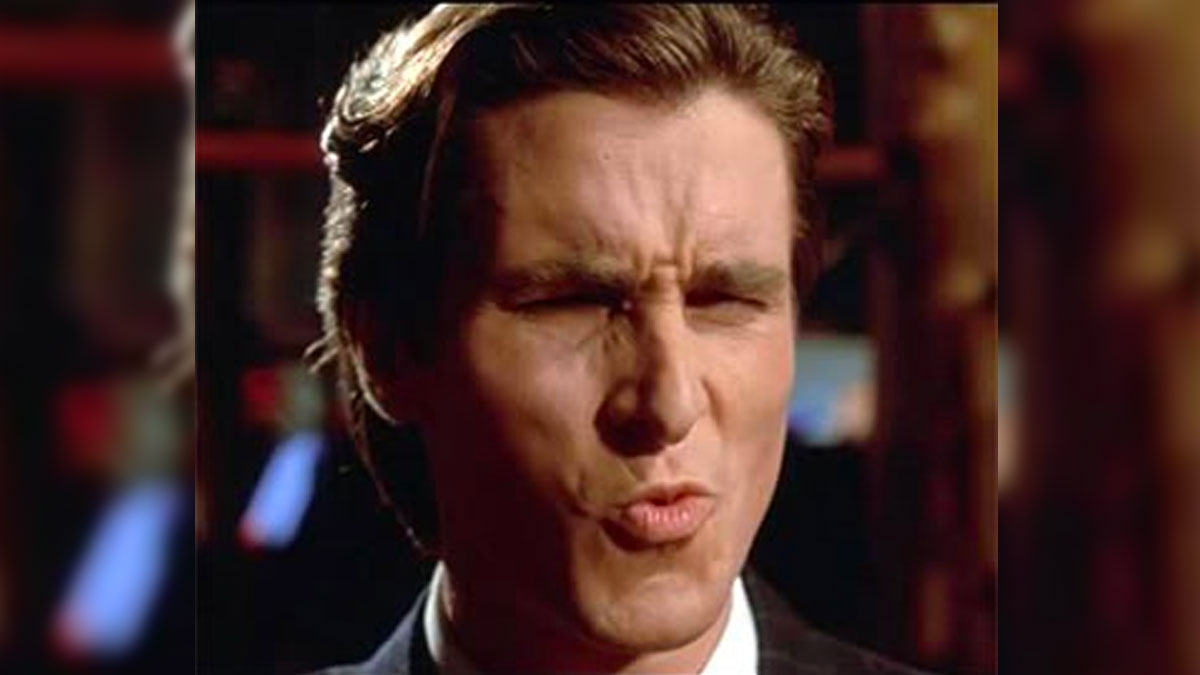 Patrick Bateman's Ooh Face Meme Template