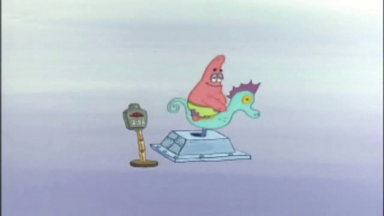 Patrick Star Riding A Seahorse Meme Template