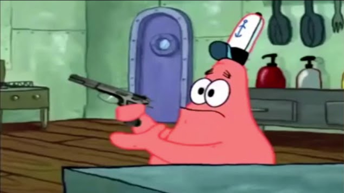 Patrick That's a Gun Meme Template