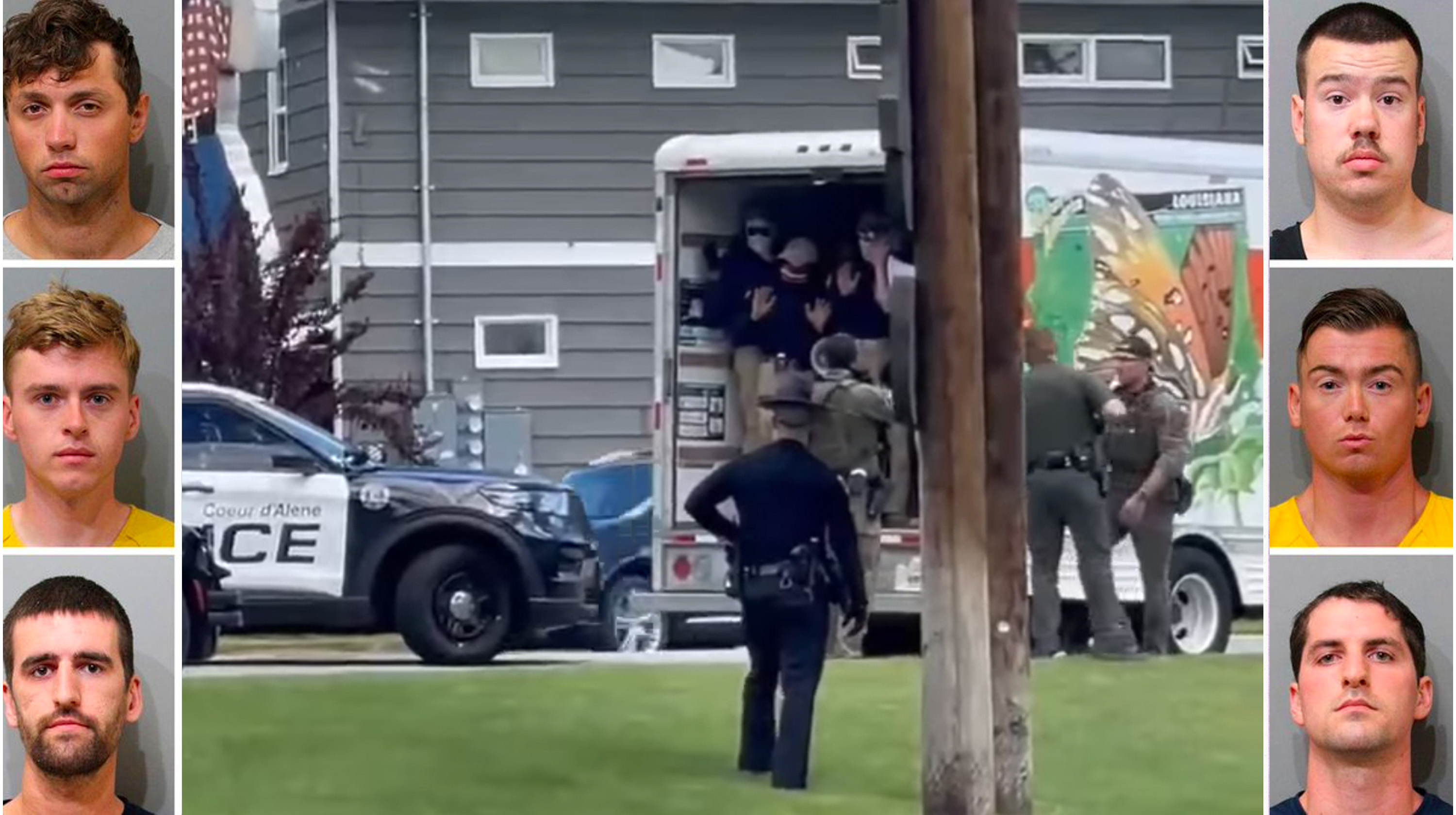 Patriot Front U-Haul at Pride Event Meme Template