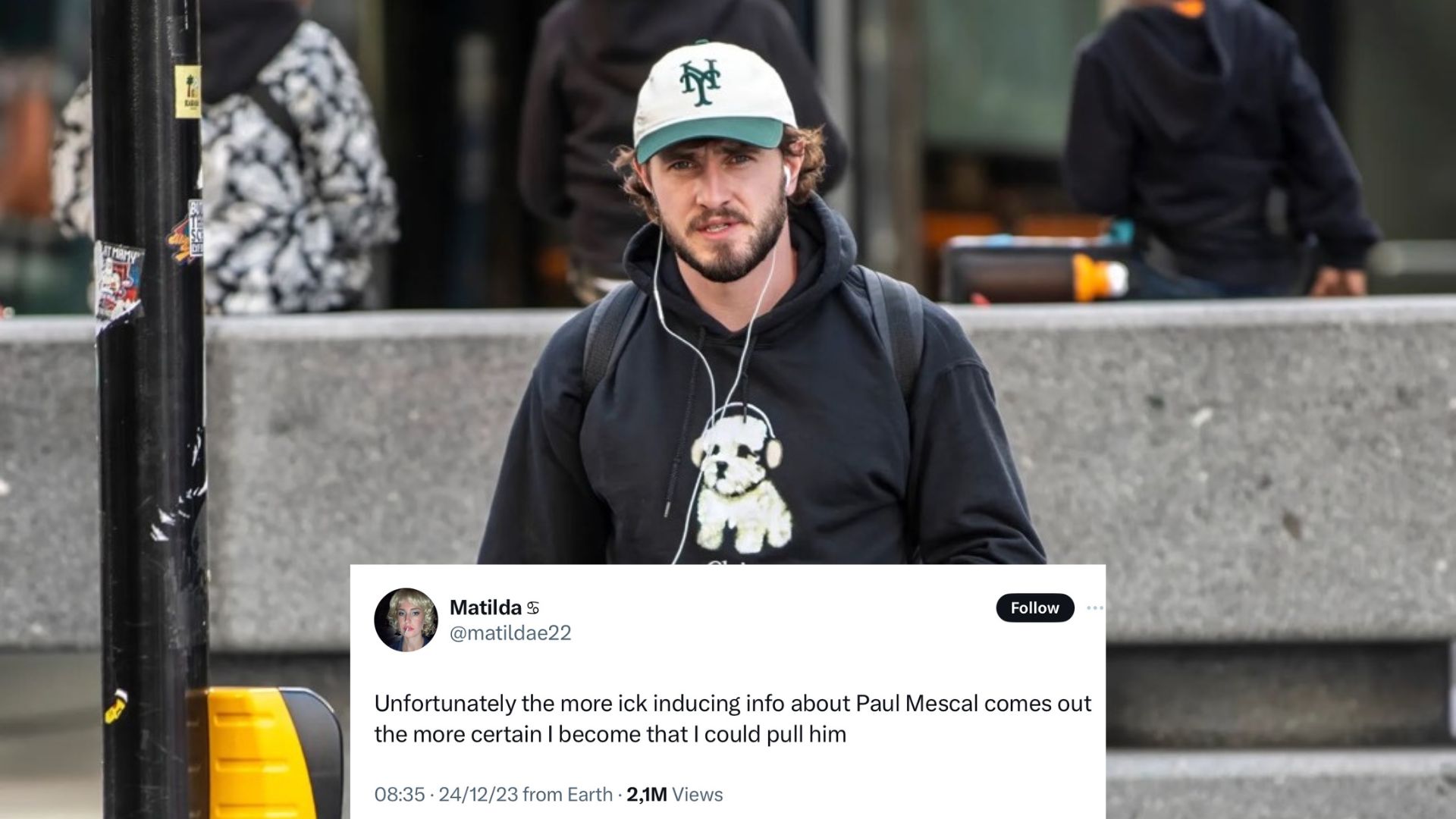 Paul Mescal Running Away From Women Meme Template