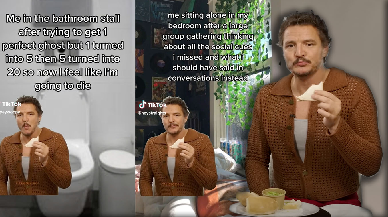 Pedro Pascal Eating a Sandwich / Toast Meme Template