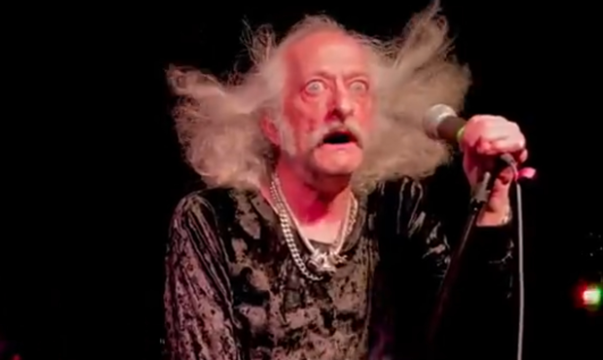 Pentagram Singer Bobby Liebling Staring During "The Ghoul" Meme Template