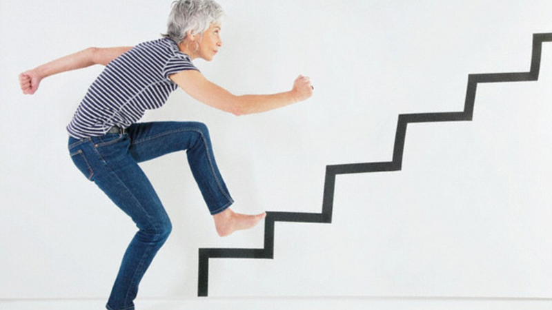 People Who Go Up Two Stairs at a Time Meme Template