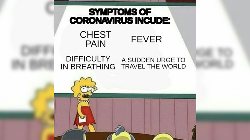 People with Coronavirus Love to Travel Meme Template