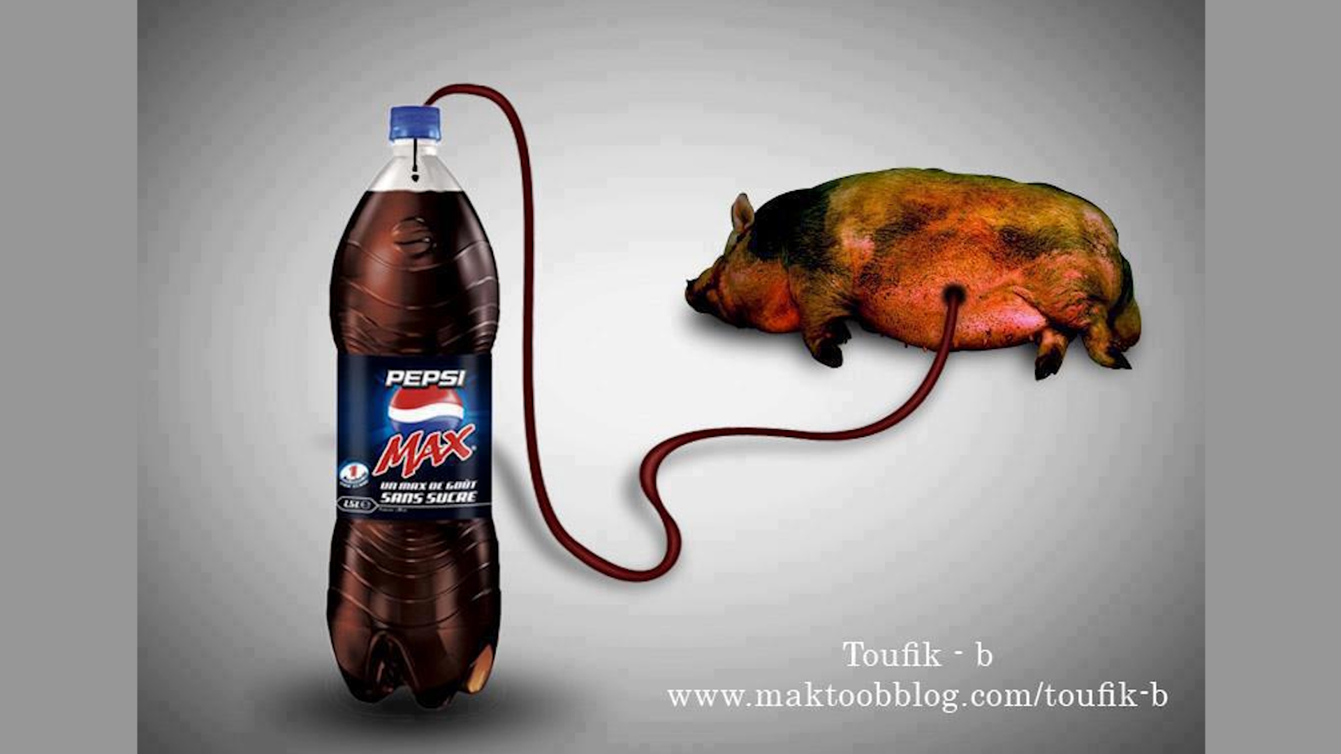 Pepsi MAX Pig Meme Template