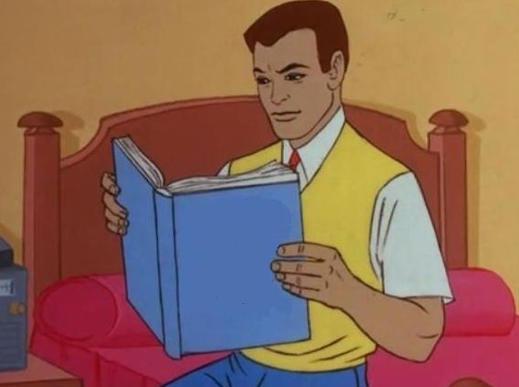 Peter Parker Reading a Book Meme Template