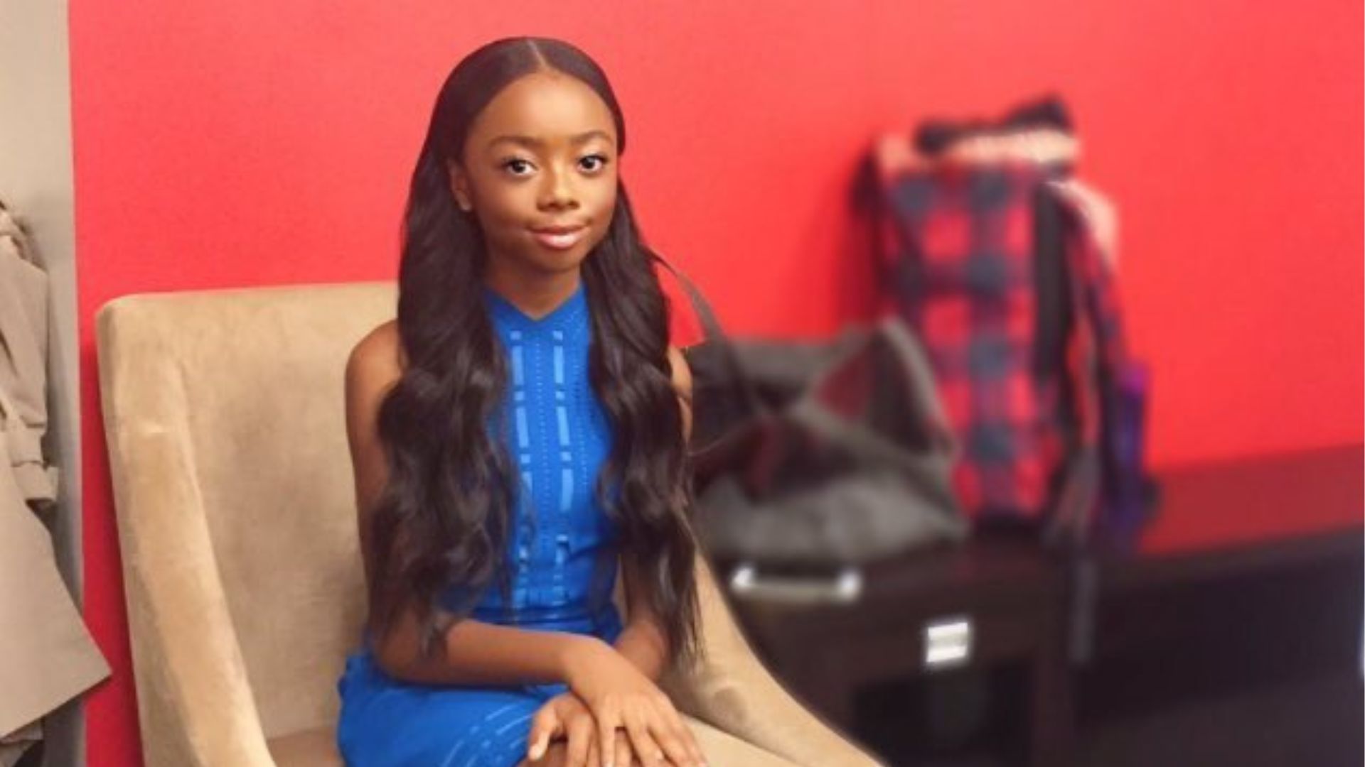 Petty Skai Jackson / Skai Jackson Sitting Meme Template