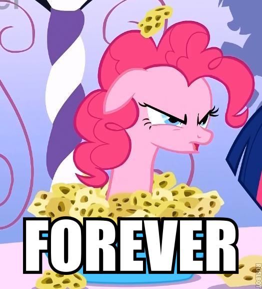 Pinkie Pie's "FOREVER!" Meme Template