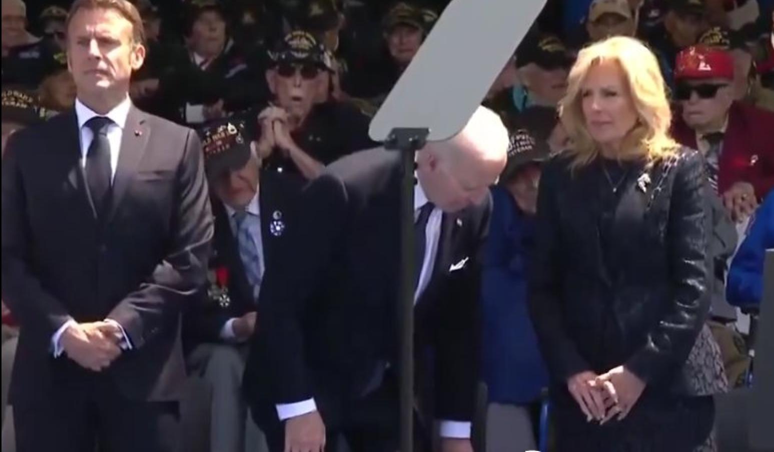 President Joe Biden Pooping Himself At Normandy Allegations Meme Template