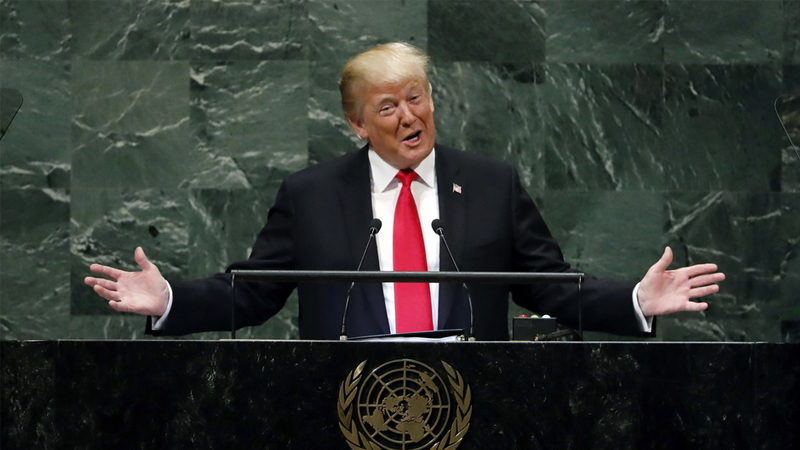 President Trump's 2018 United Nations General Assembly Speech Reaction Meme Template