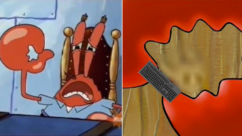 Press F on the World's Smallest Keyboard Meme Template