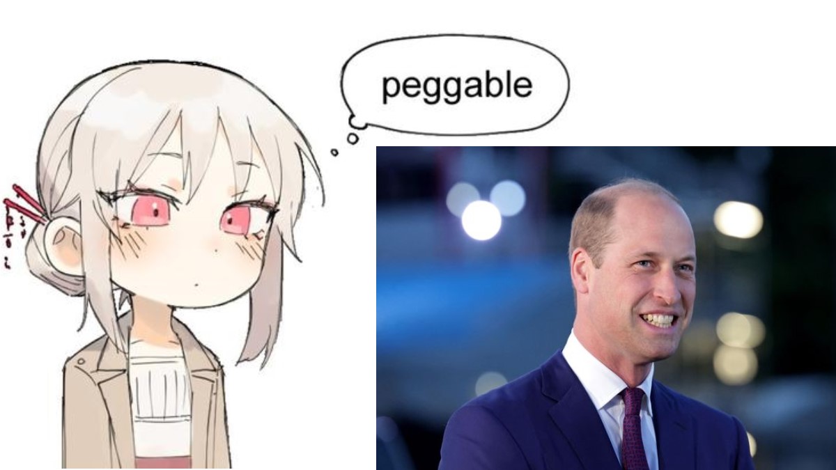 Prince William Pegging Meme Template