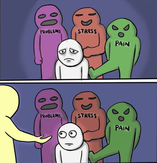 Problems, Stress, Pain Meme Template
