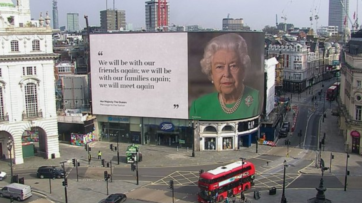 Queen Elizabeth On A Billboard Meme Template