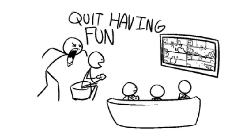 Quit Having Fun Meme Template