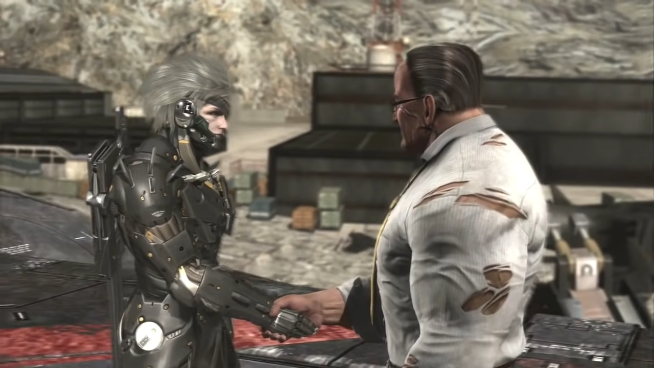 Raiden and Armstrong Shaking Hands Meme Template