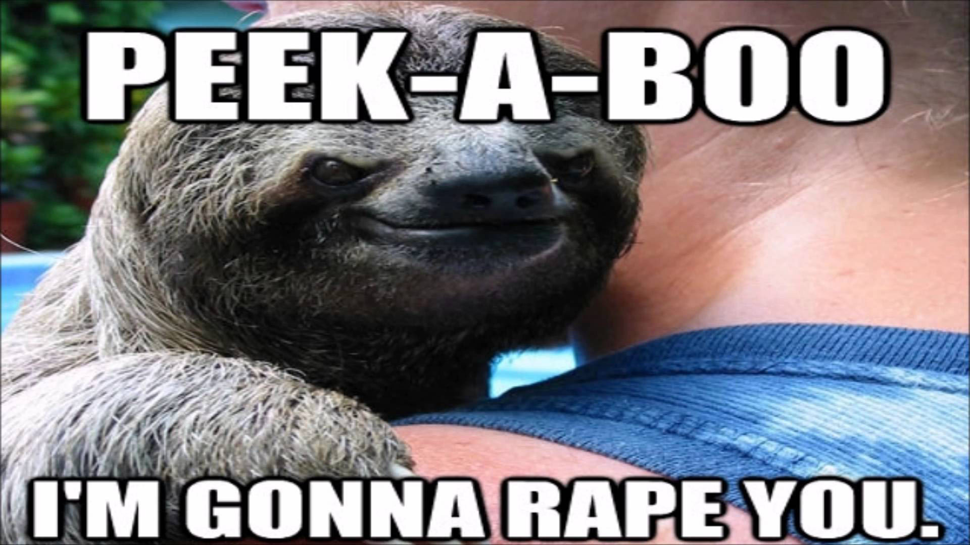 Rape Sloth Meme Template