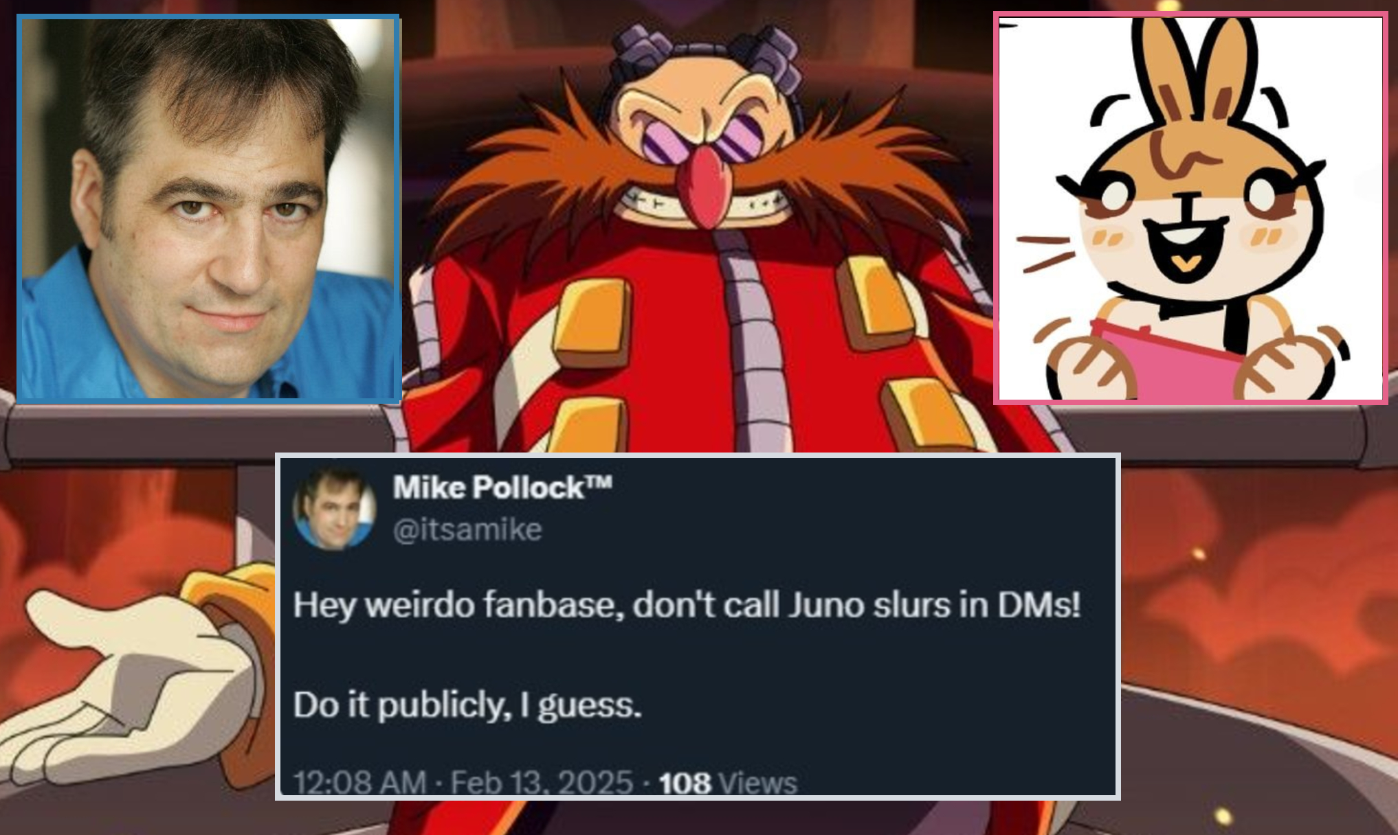 Recast Eggman / Mike Pollock Zionism and Slur Encouragement Controversy