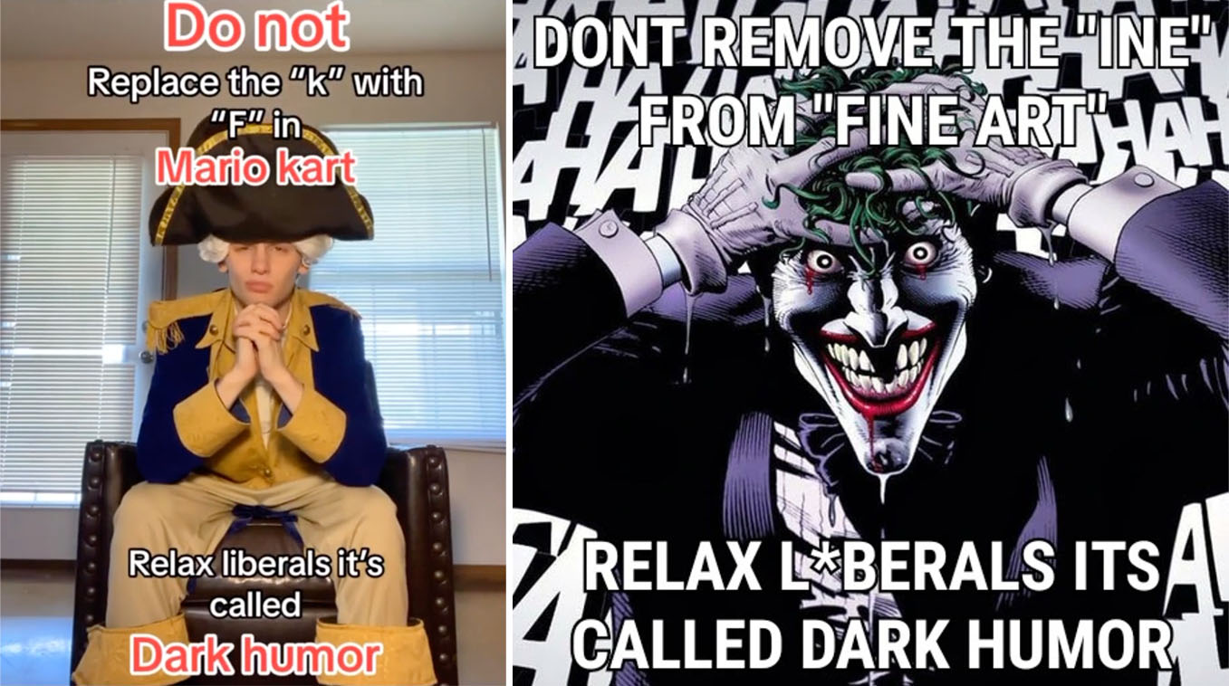 Relax Liberals, It's Called Dark Humor Meme Template