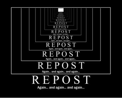 Repost Meme Template