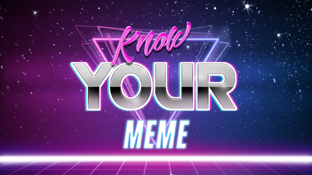 Retrowave Text Generator Meme Template
