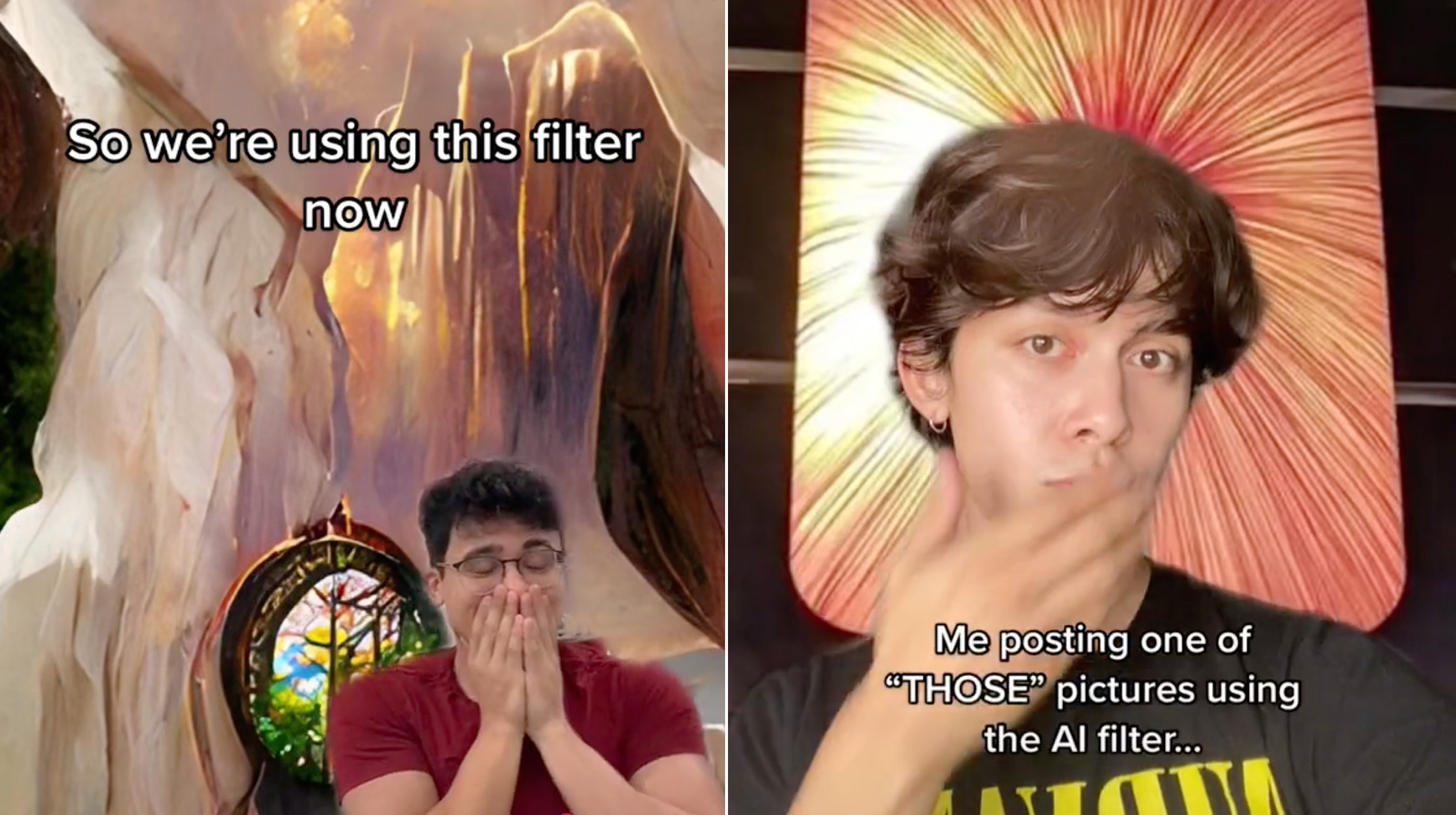Reverse AI Art Filter Nudes on TikTok