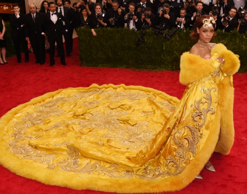 Rihanna's Met Gala Dress Meme Template