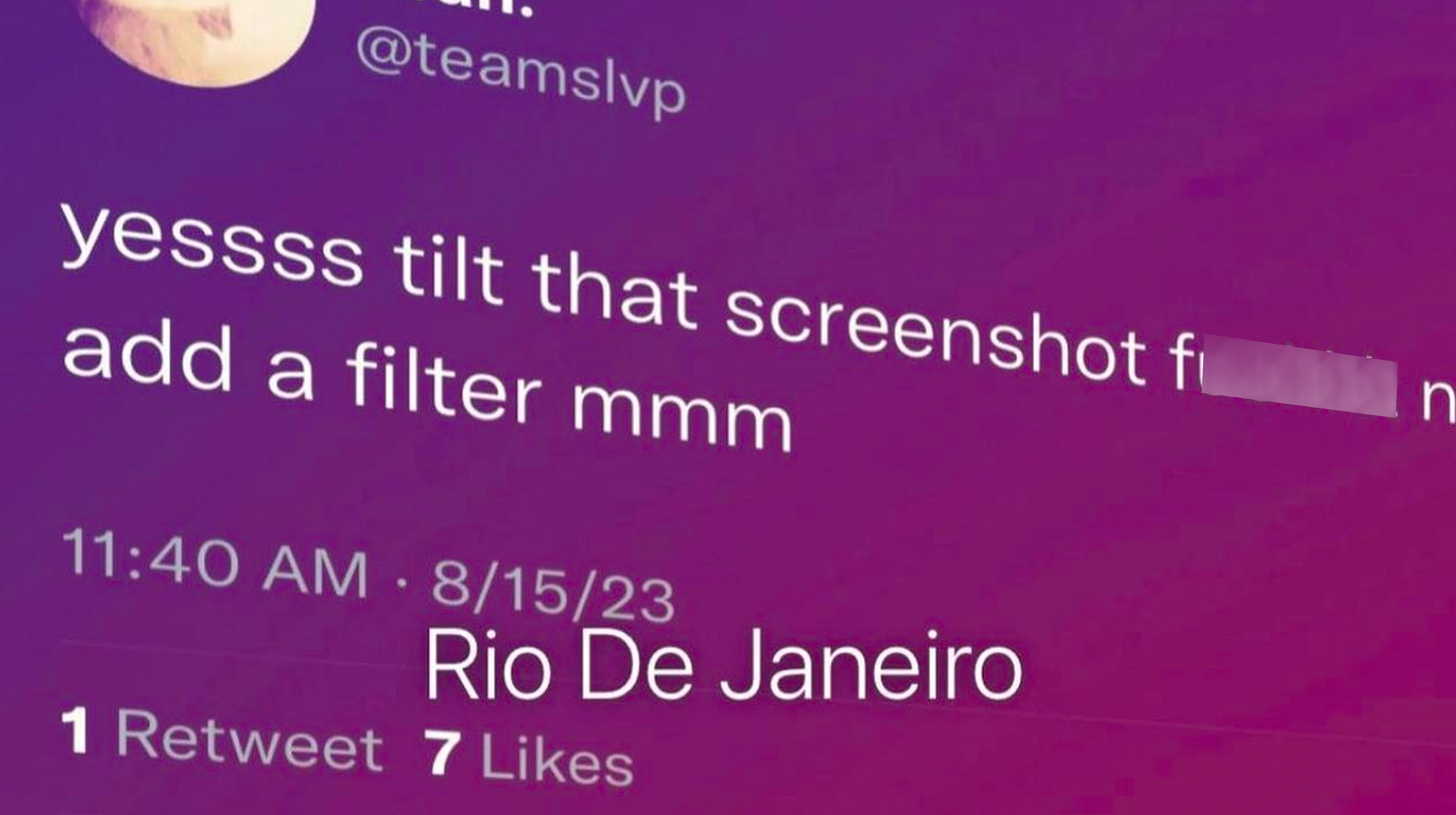 Rio De Janeiro Instagram Filter Meme Template