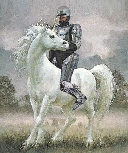 Robocop On A Unicorn