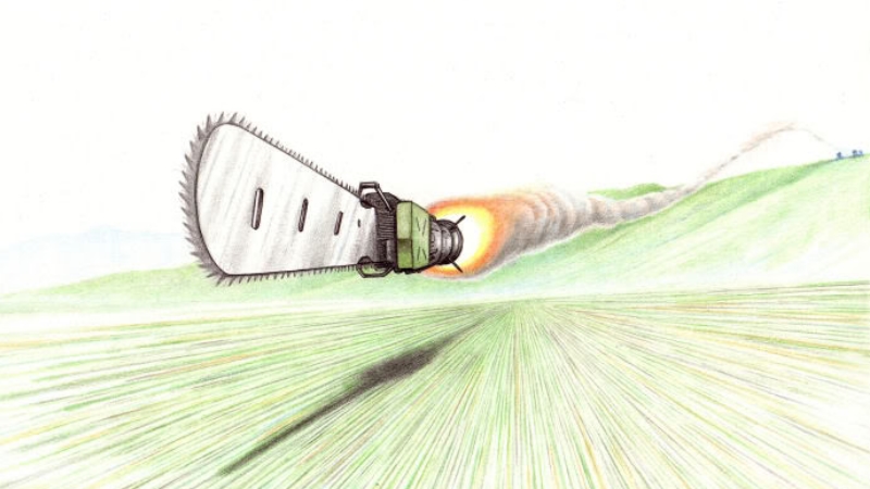 Rocket Propelled Chainsaw
