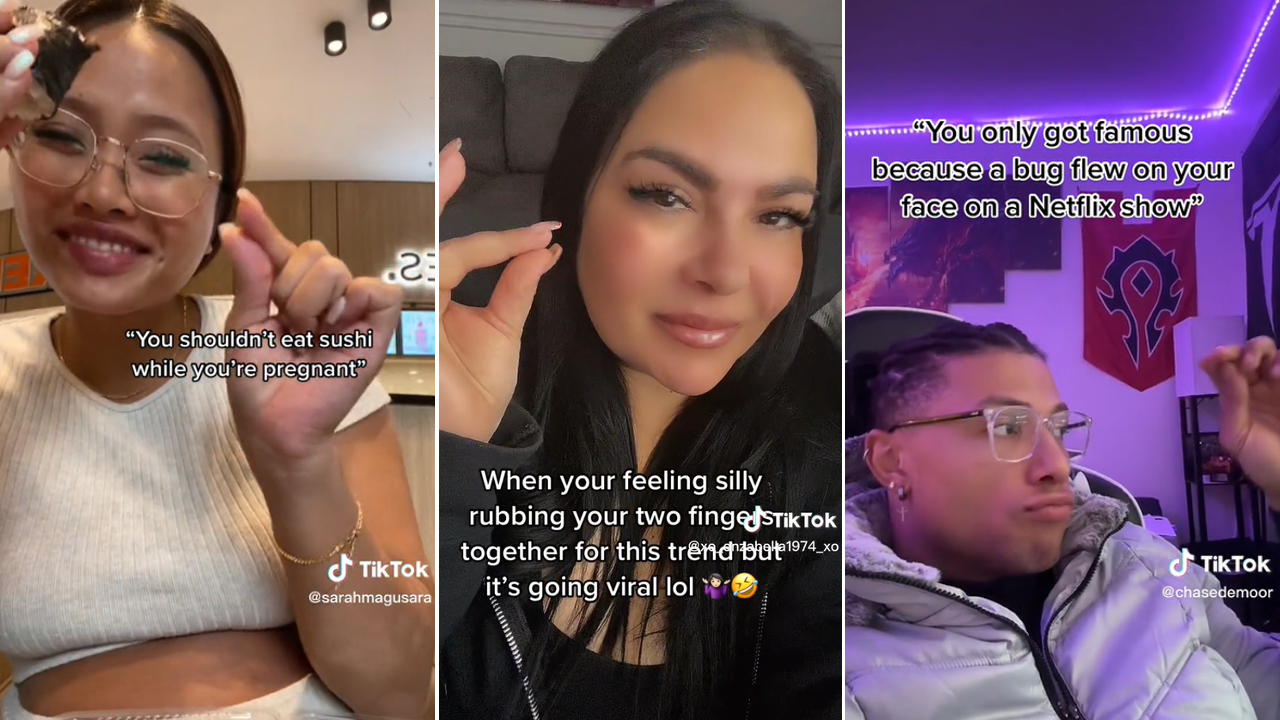 Rubbing Fingers Together / Tiny Violin TikTok Trend Meme Template
