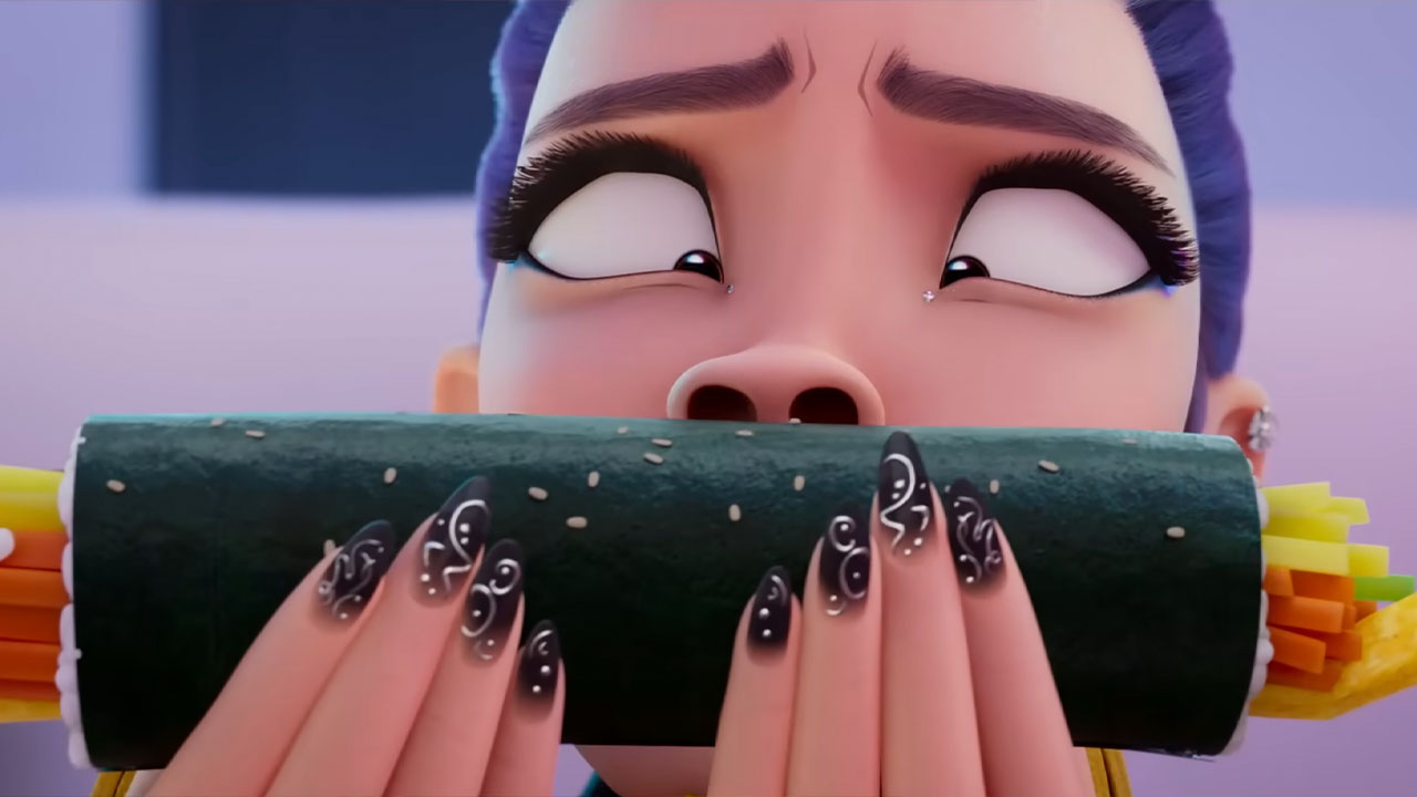 Rumi Sniffing Kimbap Meme Template