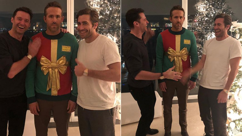 Ryan Reynolds Between Hugh Jackman and Jake Gyllenhaal Meme Template