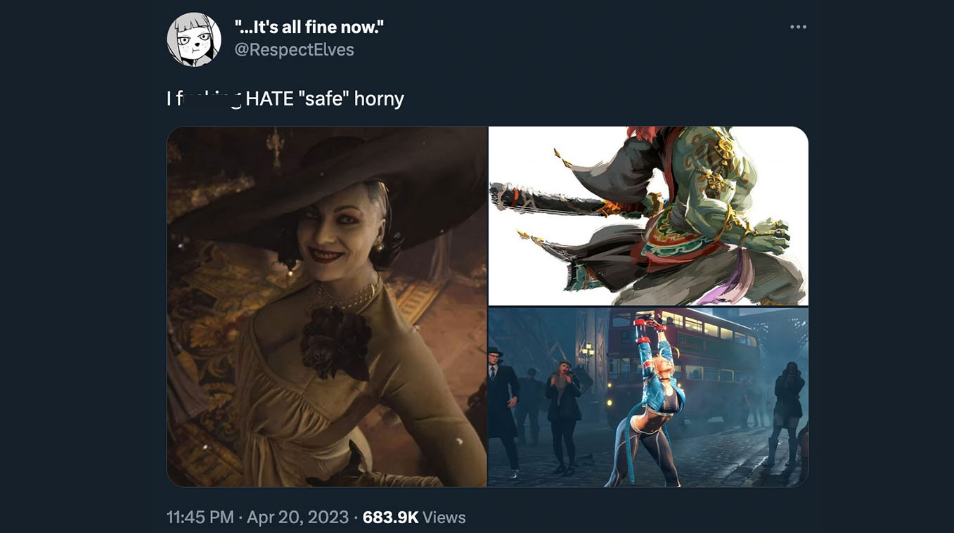 Safe Horny Meme Template